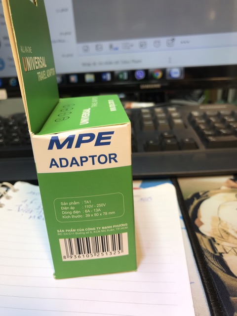 Phích cắm du lịch đa năng, có thể sử dụng ở trên 150 quốc gia thuộc mọi châu lục trên thế giới.