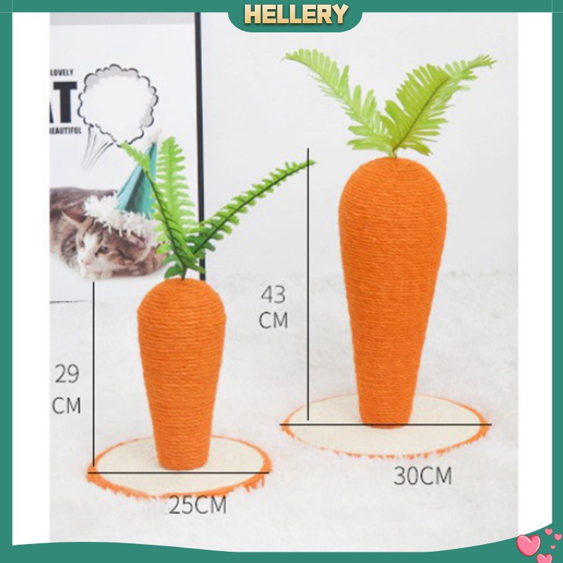 [HelleryVN] Đồ Chơi Dây Thừng Cào Cà Rốt / Mèo Cưng Cào Móng DIY