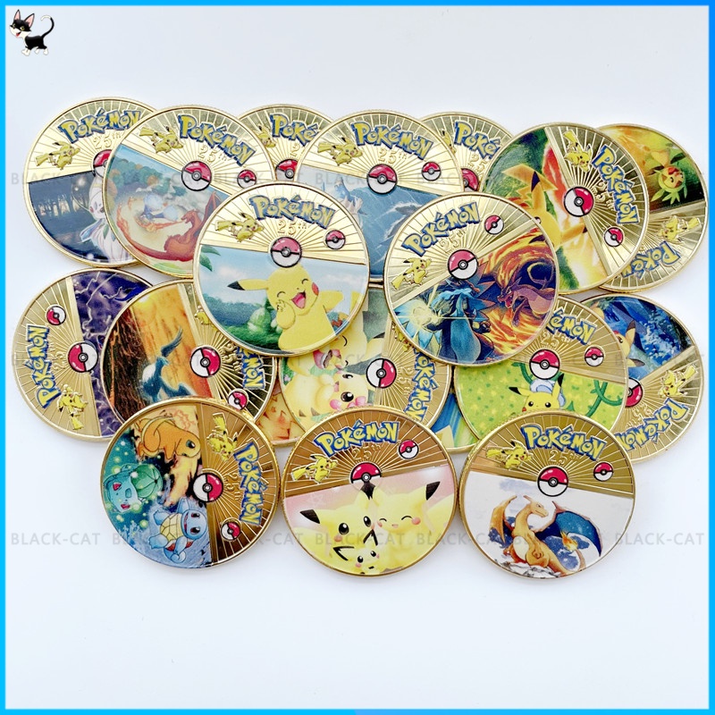 Đồng Xu Kỉ Niệm 25 Năm 2022 Nhân Vật Hoạt Hình Pokemon