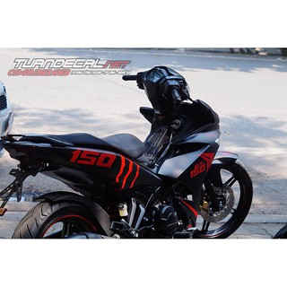 Tem Trùm Exciter 150 Monster đỏ đen