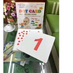 Bộ thẻ học toán chấm Dot Card theo PP Glenn Doman dành cho bé từ 3 tháng đến 6 tuổi.