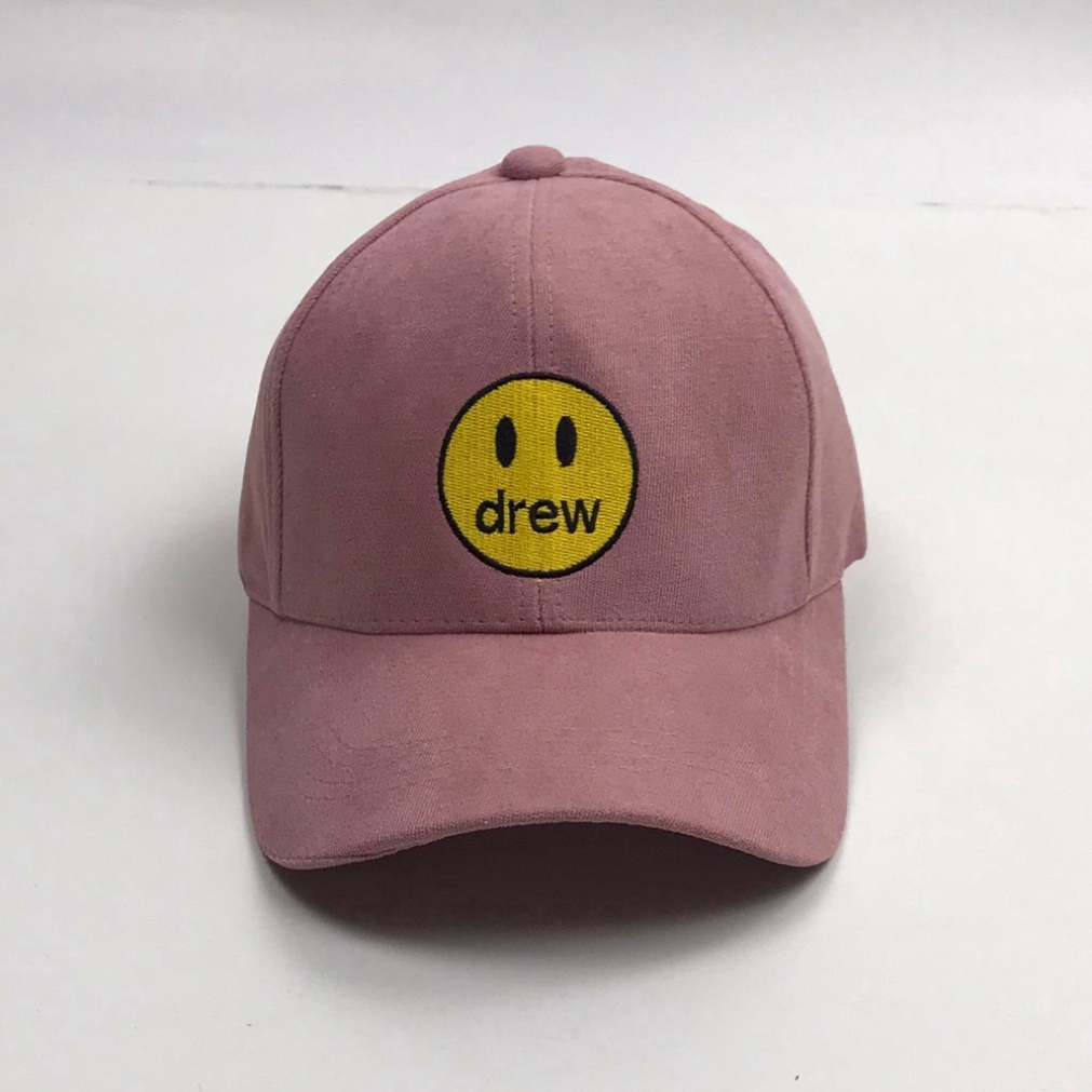 Mũ lưỡi trai thêu hình mặt DREW Nón kết chất nỉ cao cấp thời trang form unisex nam nữ K27 MN