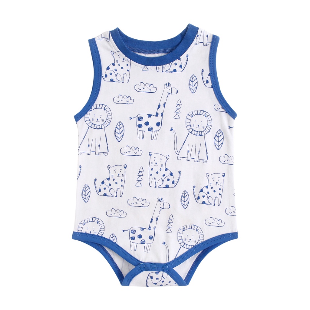 Áo Liền Quần Sanlutoz Không Tay Họa Tiết Hoạt Hình Cho Bé Gái Sơ Sinh