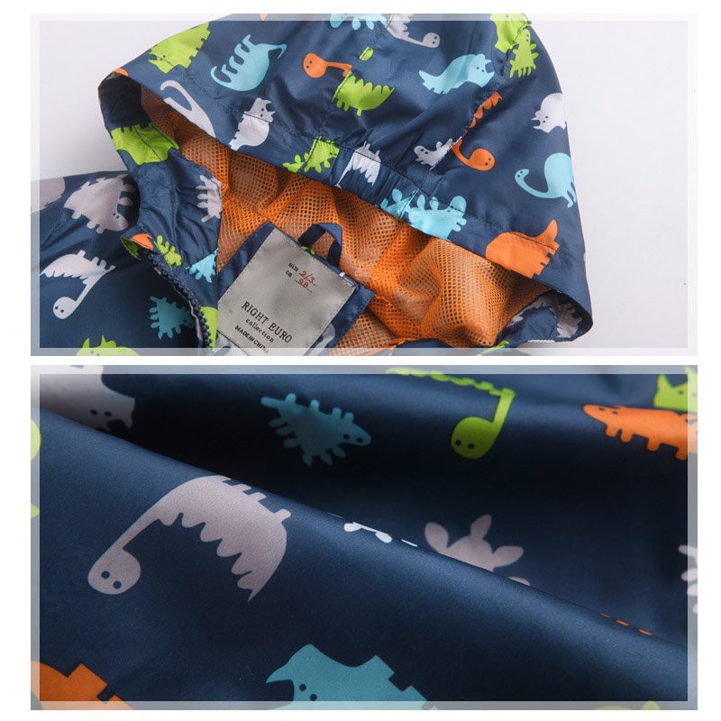 Áo khoác thời trang có mũ trùm đầu giữ ấm cho bé