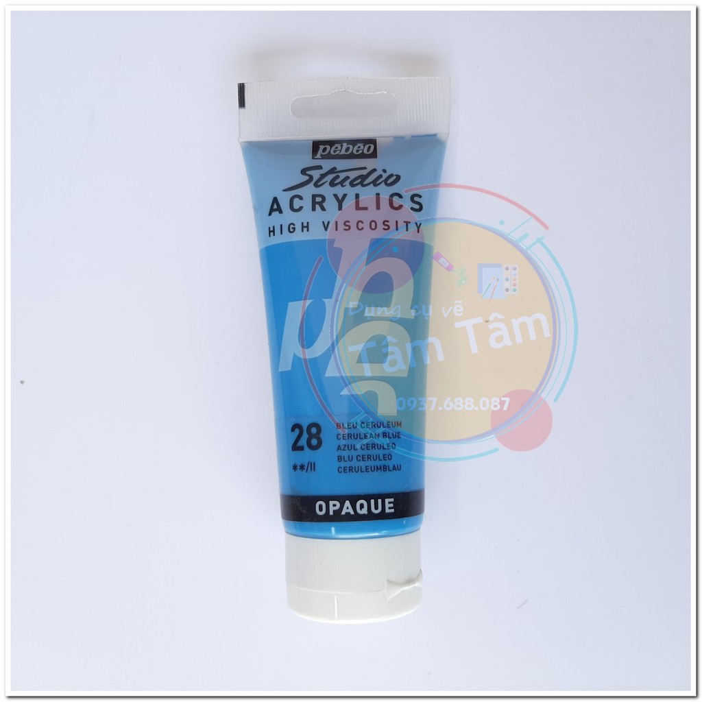 Màu acrylic Pebeo 100ml, studio acrylics Pebeo 100ml đăng lần 1/3-Dụng cụ vẽ Tâm Tâm