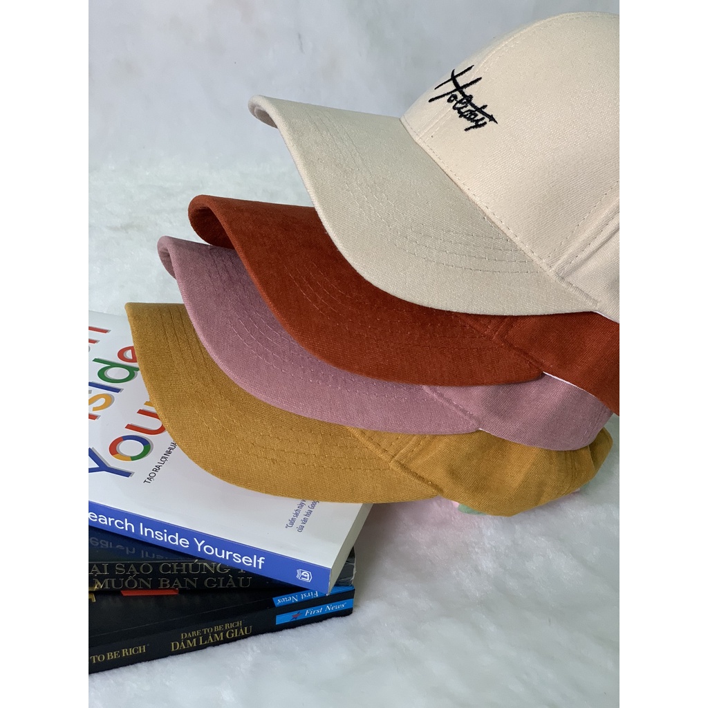 Mũ lưỡi trai nam nữ thêu chữ holiday though form unisex MS002 phong cách Ulzzang Thời trang PONIVA siêu hot