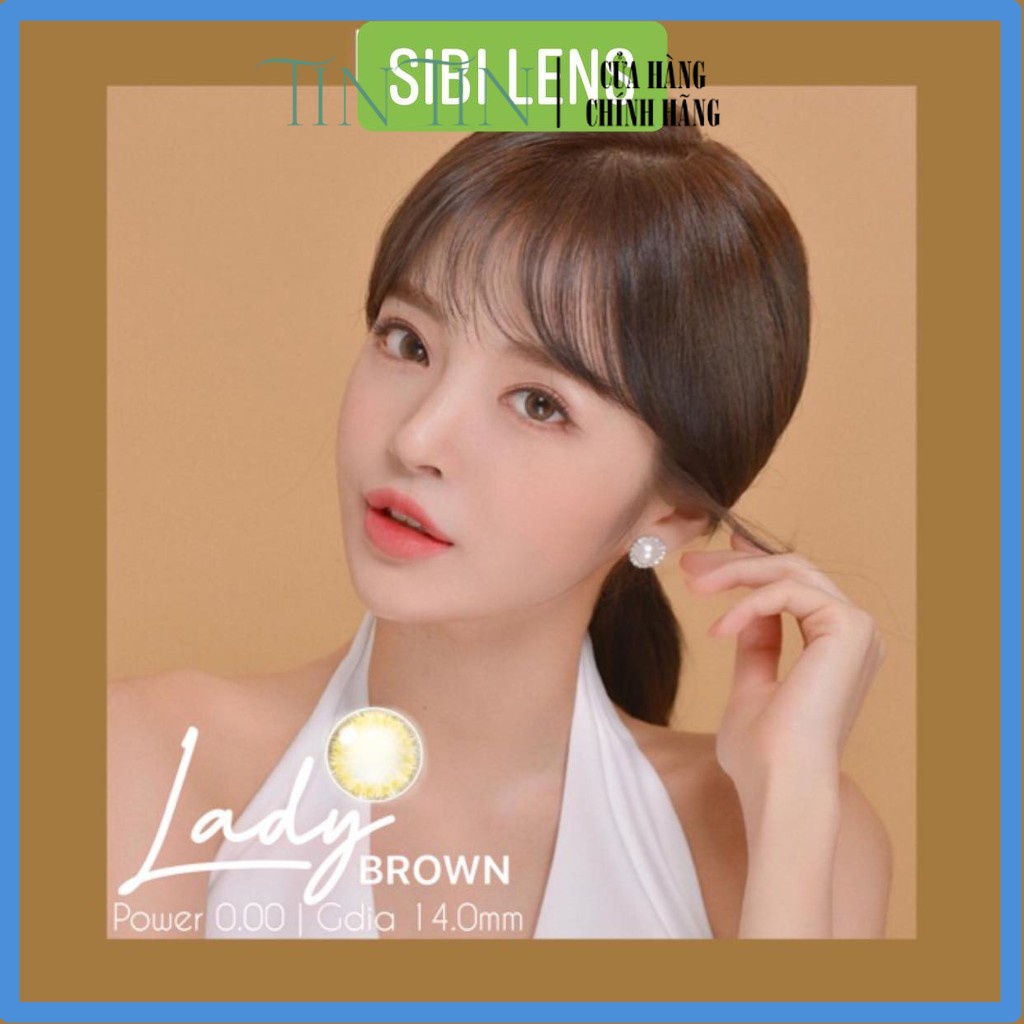 Lens LADY BROWN - Kính Áp Tròng - Cam Kết Hàng Chính Hãng