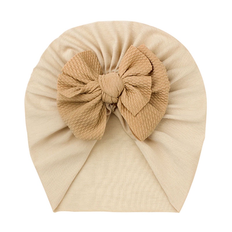 Mũ Turban Mềm Thắt Nơ Thời Trang Xuân Hè Cho Bé Gái Sơ Sinh