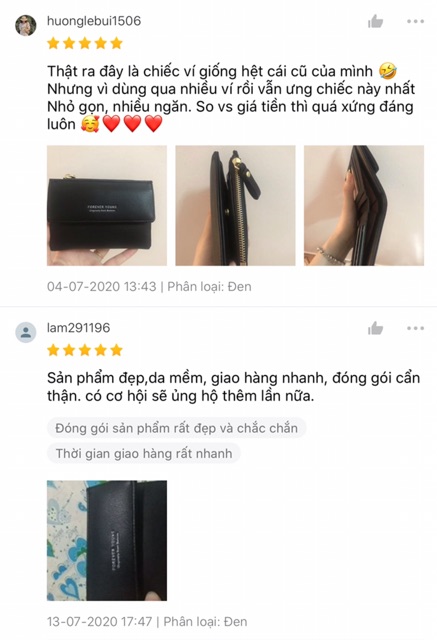 (Xả nghỉ bán) Ví mini forever young có sẵn | BigBuy360 - bigbuy360.vn
