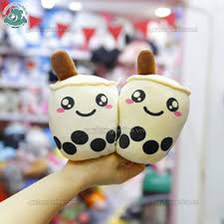 Gấu bông trà sữa chân trâu mini