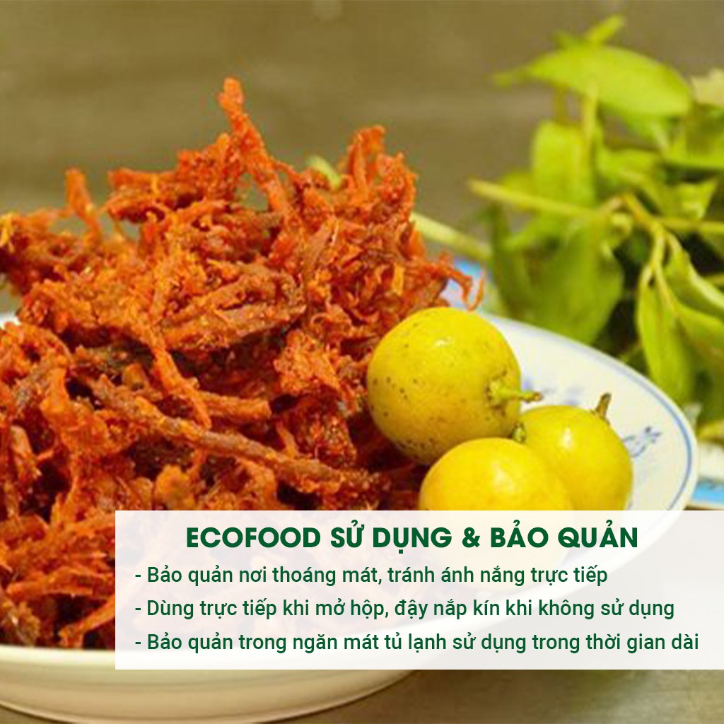 Khô bò sợi lá chanh 300G ecofood dài mềm đậm vị an toàn vệ sinh thực phẩm | BigBuy360 - bigbuy360.vn