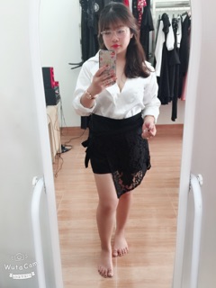 Set sơmi phối quần váy bigsize