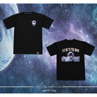 Áo thun form rộng Poseidon tay lỡ - Unisex - Hình in Decal - Nasa