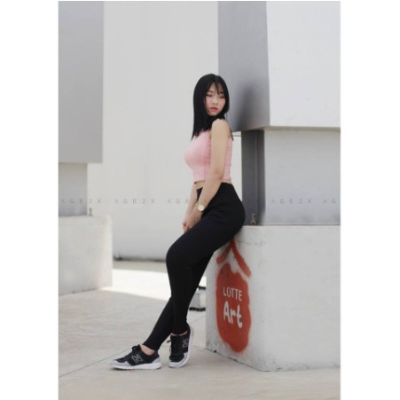 Quần Legging Gen Bụng cạp cao 6 phân nâng mông dày dặn