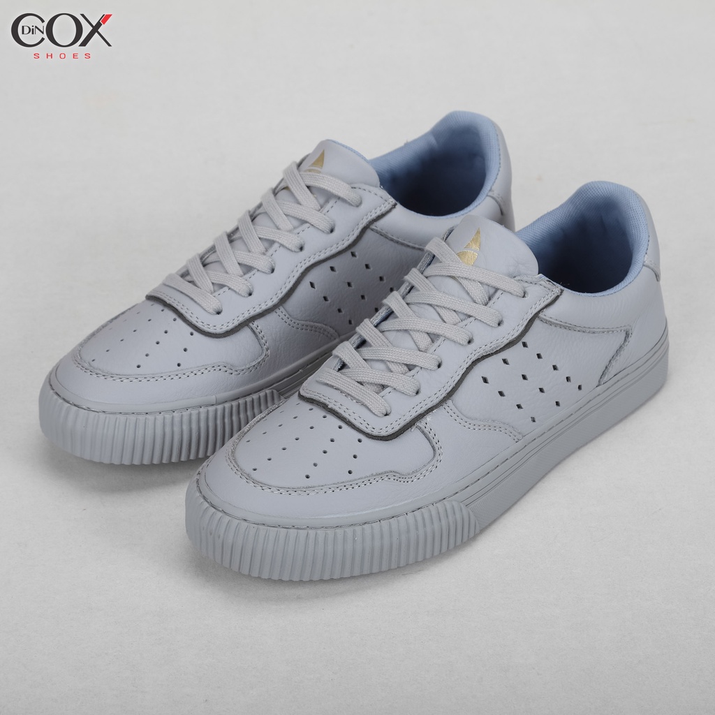 Giày Sneaker Nam Dincox/Coxshoes Chính Hãng Da Bò E03 Grey Sang Trọng Lịch lãm