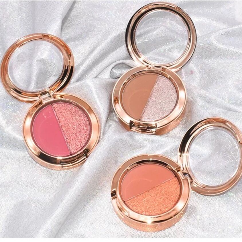 Bảng phấn mắt hình bàn phím nhiều màu lâu trôi tone đất có hightlight bắt sáng