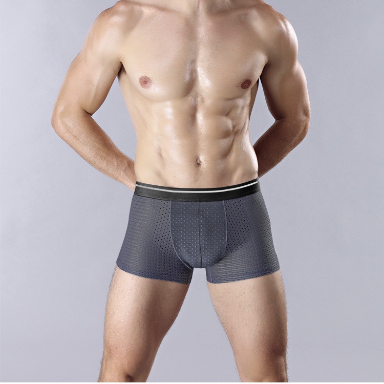 Bộ 4 Quần Lót Boxer Nam Chất Liệu Cotton Thoáng Khí