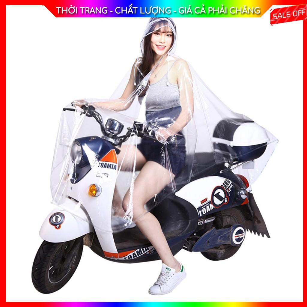 DEAL HOT Áo Mưa Trong Suốt Kèm Khẩu Trang - Loại dày 1 hoặc 2 đầu - Mimi Mebee Shop