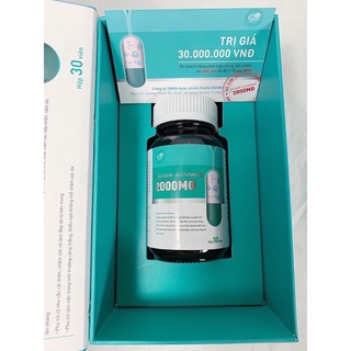 Viên glutathione 2000mg, viên uống trắng da glu 2000 mờ nám đẹp da