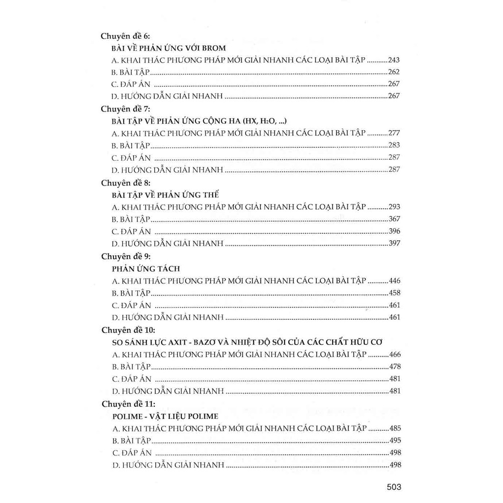 Sách - Khai Thác Phương Pháp Mới Giải Nhanh Bttn Hóa Học Hữu Cơ