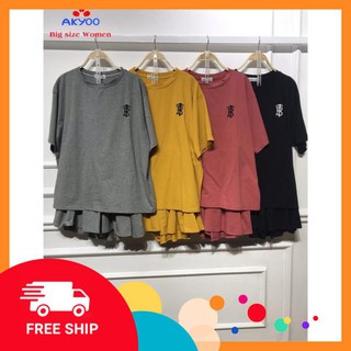 BỘ ĐỒ BIGSIZE SIÊU XINH 55-95KG Hình thật ( sỉ lẻ Zalo: 0939860555)