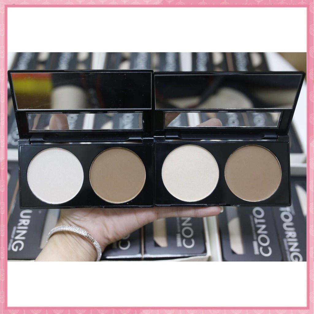  Phấn tạo khối 2 ô Highlight Color Repair Capacity Of Solid Powder