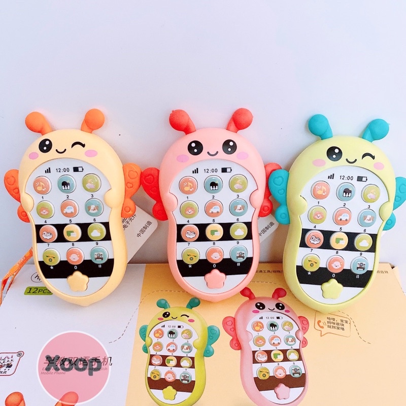 Sale !!! ĐỒ CHƠI ! ĐIỆN THOẠI PHÁT NHẠC HÌNH ONG CHO BÉ TRAI BÉ GÁI  Shop Phúc Yến