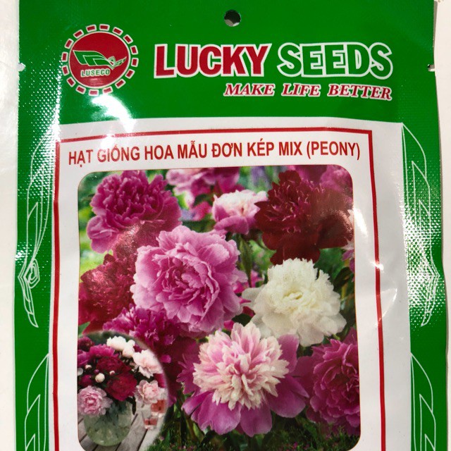 HẠT GIỐNG HOA MẪU ĐƠN KÉP MIX (PEONY) nhập khẩu-  chuyên dụng.