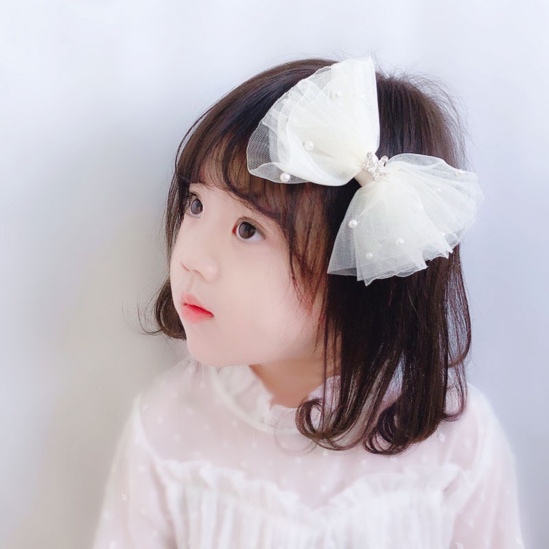 Kẹp Tóc Hình Nơ Phong Cách Hàn Quốc Cho Bé Gái