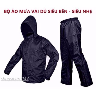 Áo Mưa Bộ Vải Dù Cao Cấp Kara House Siêu Bền Siêu Dai Chống Rách