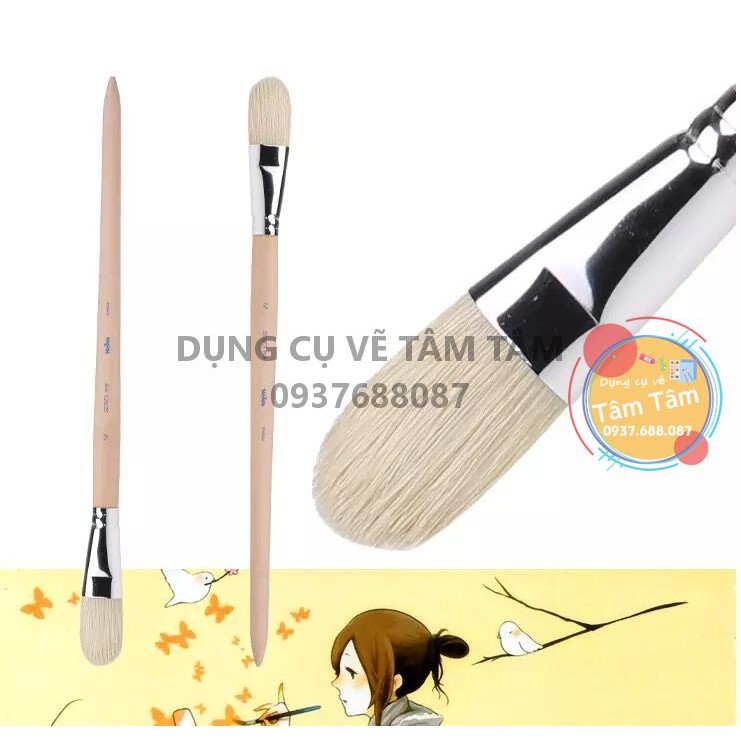 [ TÂM TÂM ]-Cọ đầu oval, Cọ Skyists Series mã 906-