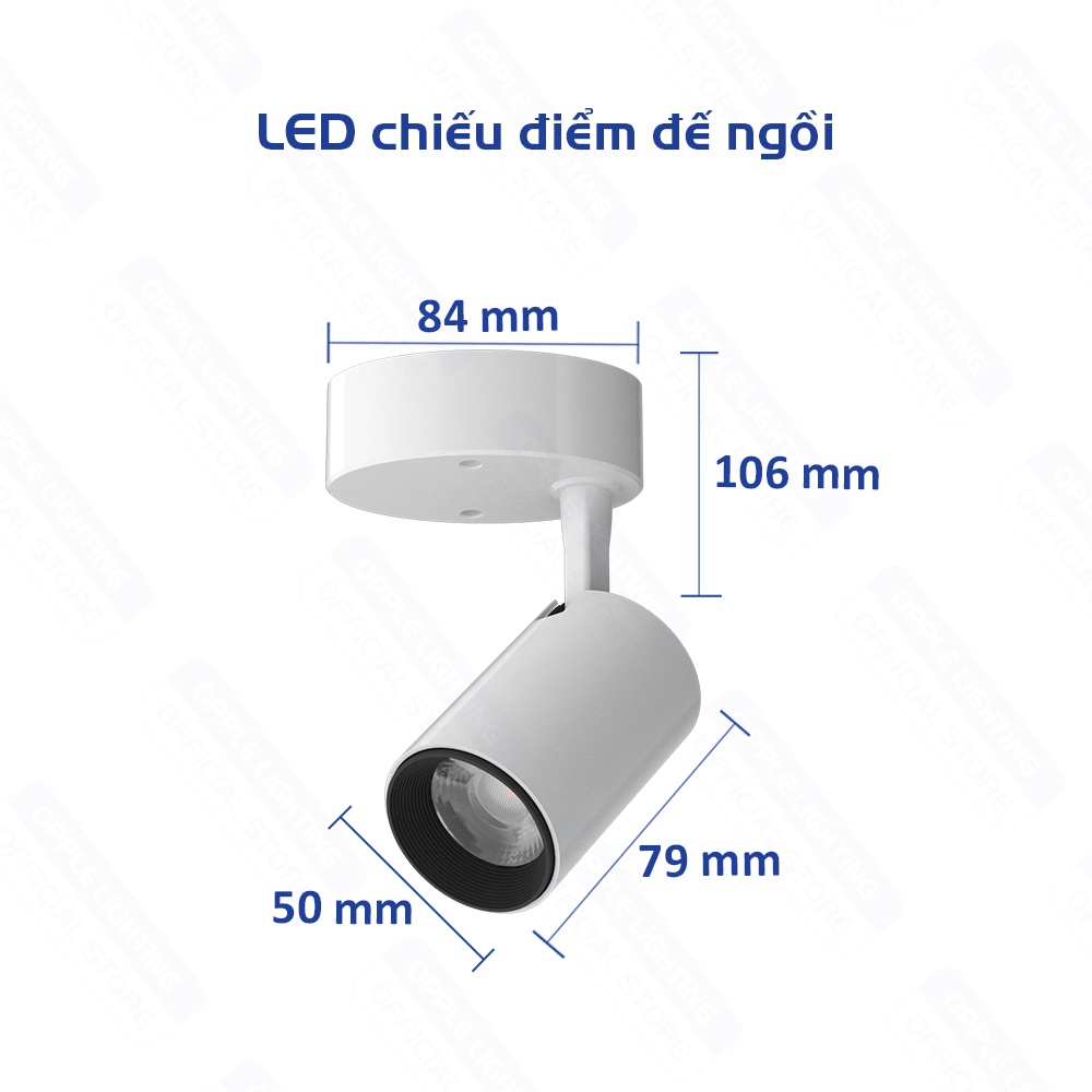 Bộ Đèn Chiếu Điểm Đế Nổi LED OPPLE Utility - Ánh Sáng Chất Lượng Cao, Len Quang Học Tinh Tế - Hàng Chính Hãng