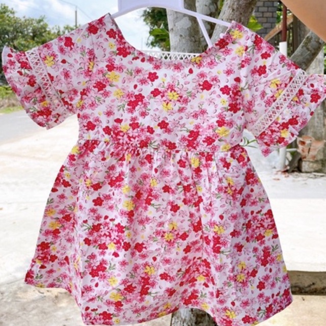 ĐẦM BABYDOLL PHỐI TAY LOE SIÊU CƯNG CHO BÉ TỪ 8-40KG