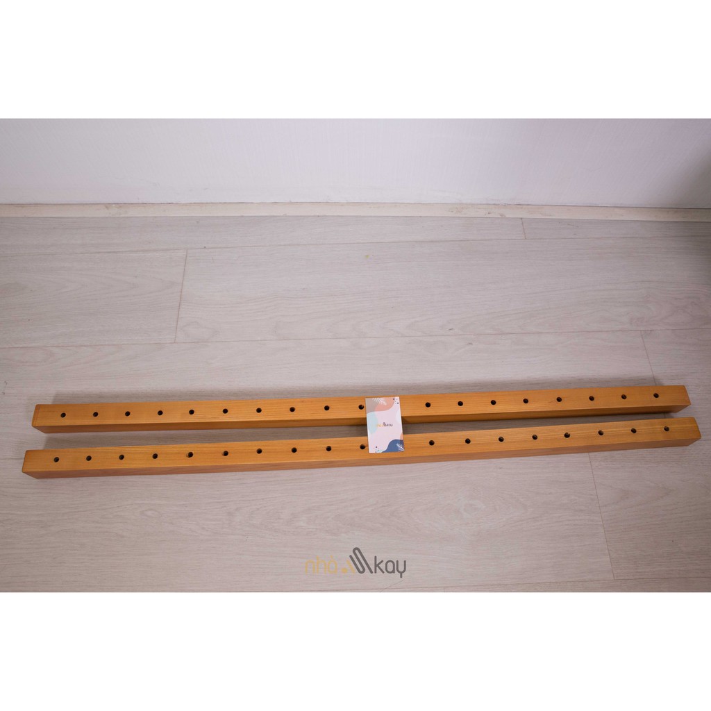 2 Thanh gỗ làm võng macrame