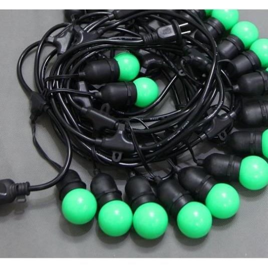 Dây đèn led búp chanh 3 mét 6 bóng 3w trang trí shop, nhà cửa sân vườn