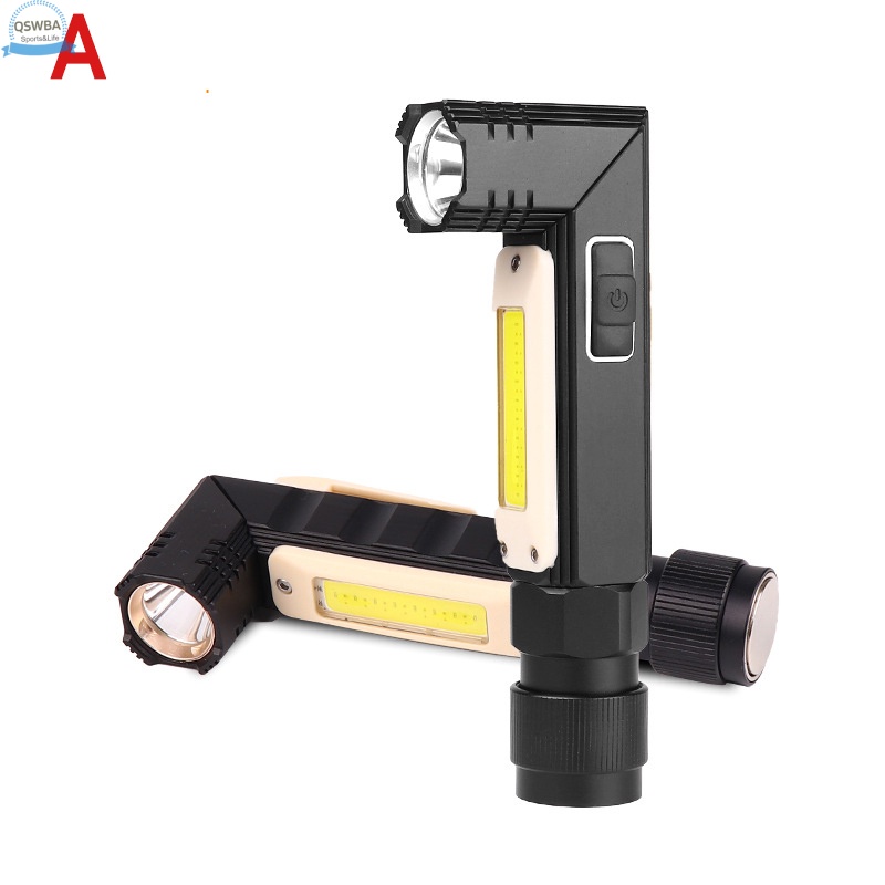 Đèn Pin Led Sạc Usb 90 Độ Có Thể Điều Chỉnh Góc Độ Tiện Dụng