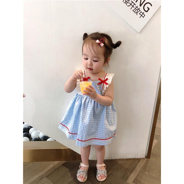 Đầm Công Chúa Sát Nách Thiết Kế Dễ Thương Cho Bé Gái