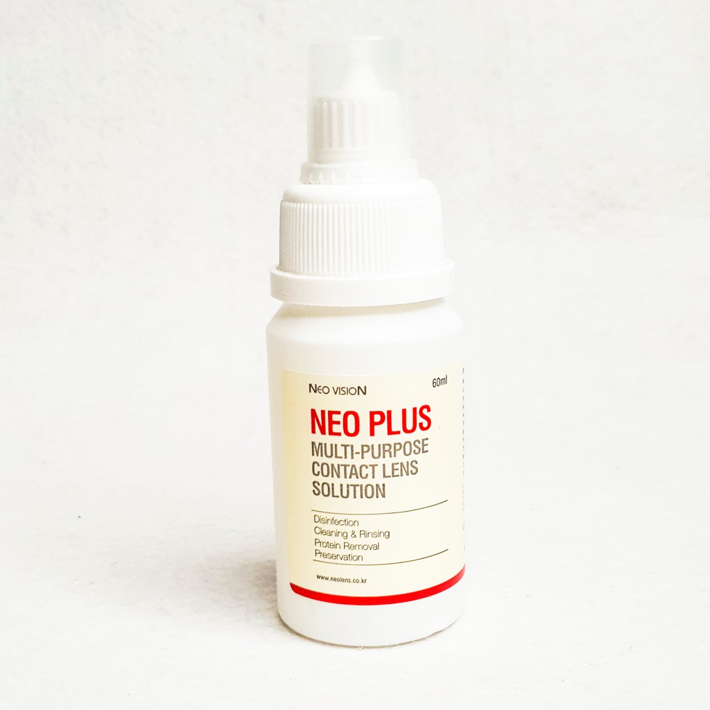 Nước ngâm Kính Áp Tròng ANN365 Neo Plus 60 ml, Nước rửa Lens Mắt Hàn Quốc
