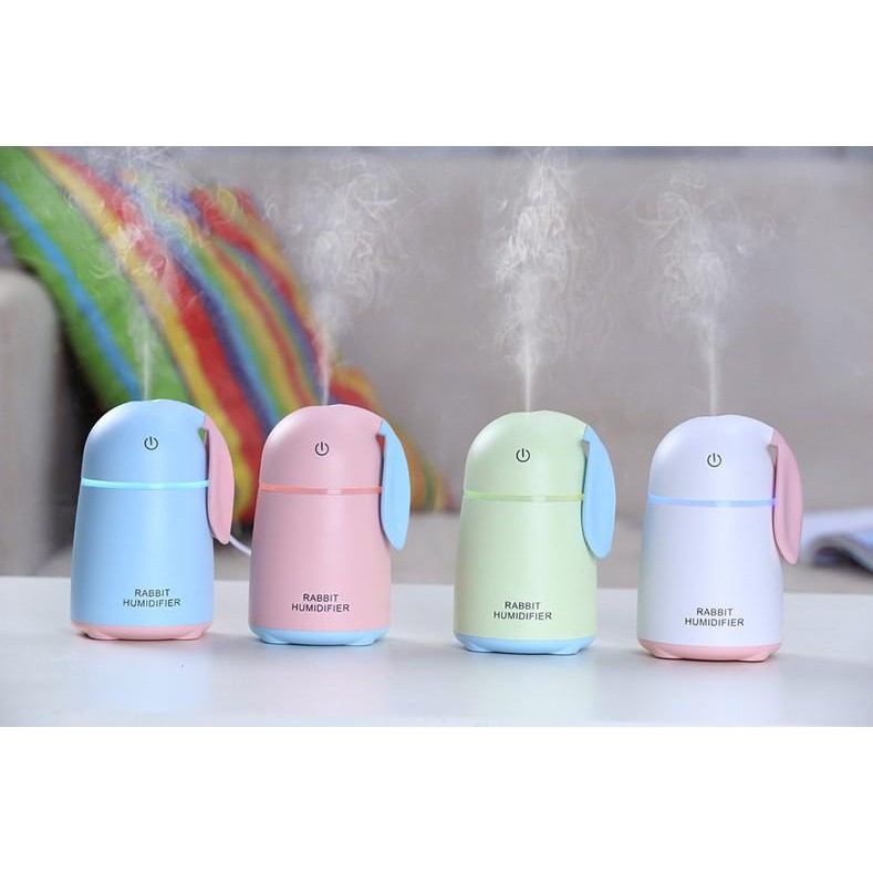 Máy phun sương, xông tinh dầu cao cấp Rabbit Humidifer hình con thỏ