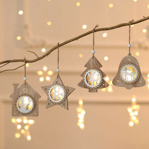 Dây Đèn Led Hình Ngôi Sao / Trái Tim / Ngôi Sao Trang Trí Cây Thông Giáng Sinh Năm Mới