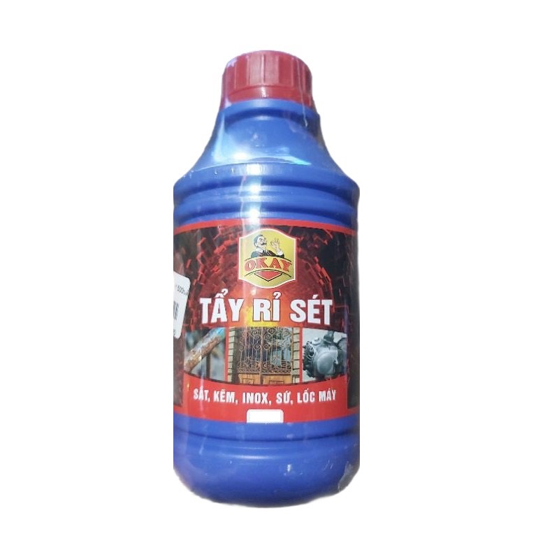 Chai 1 lít chất tẩy rỉ sét, tẩy đa năng Okay
