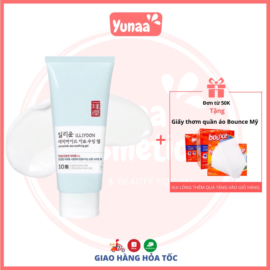 [Chính Hãng] Gel Dưỡng Ẩm ILLIYOON CERAMIDE ATO SOOTHING GEL 175 ML - Kem Dưỡng Ẩm Cho Mẹ và Bé - Yunaa Cosmetics