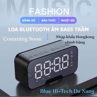 Loa Bluetooth Kiêm Đồng Hồ Màn Hình Hiển Thị LED Âm Thanh Cực Đỉnh  - Thiết Kế Đẹp Mắt-(Bảo Hành 6 Tháng)