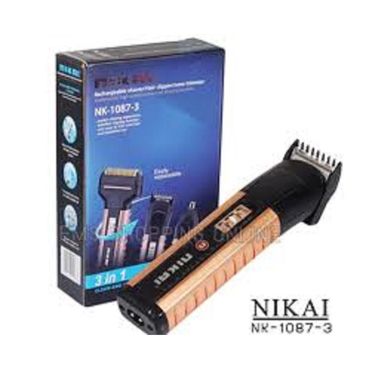 TÔNG ĐƠ CẮT TÓC, CẠO RÂU, CẮT LÔNG MŨI NIKAI NK-1087-3 - BX1540
