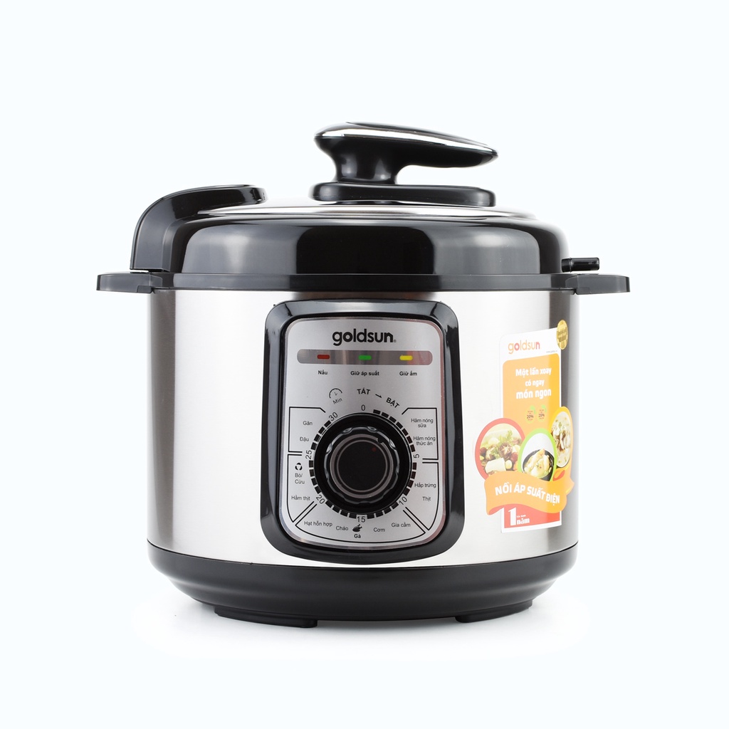 Nồi áp suất Goldsun CD3601 900W Dung tích 5L Hàng chính hãng Bảo hành 12 tháng