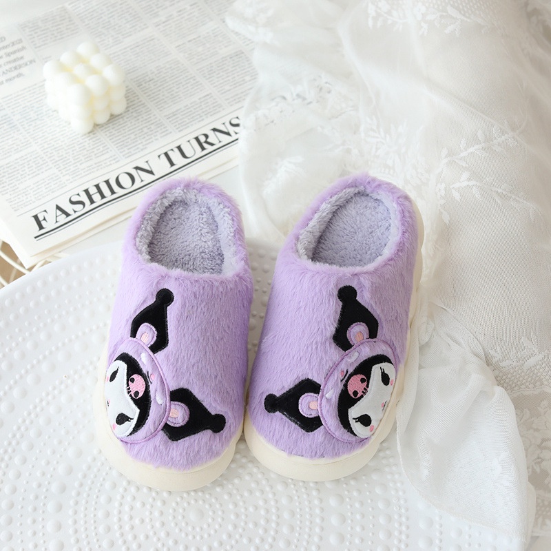 SANRIO Mới Dép Bông Đi Trong Nhà Chống Trượt Hình Cinnamoroll KT Kuromi Purin Melody Pachacco