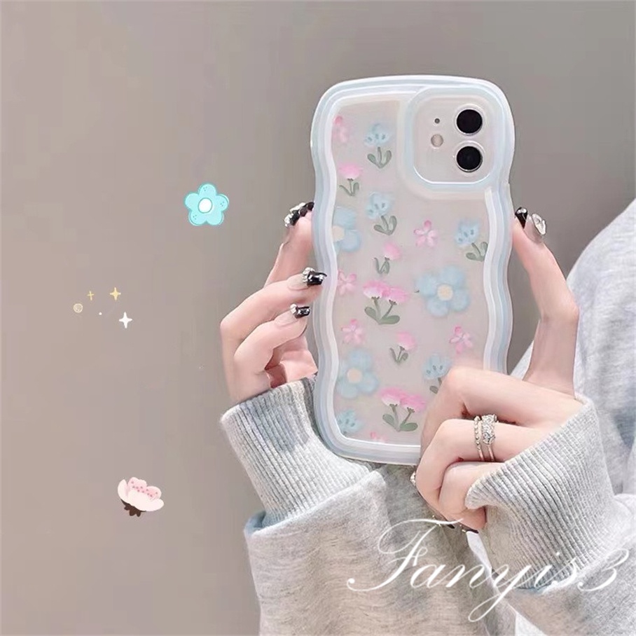 Ốp Điện Thoại TPU Mềm Trong Suốt Họa Tiết Hoa Cho iPhone 14 13 12 11 Pro Max X XR Xs Max 8 7 6 6s Plus SE 2020
