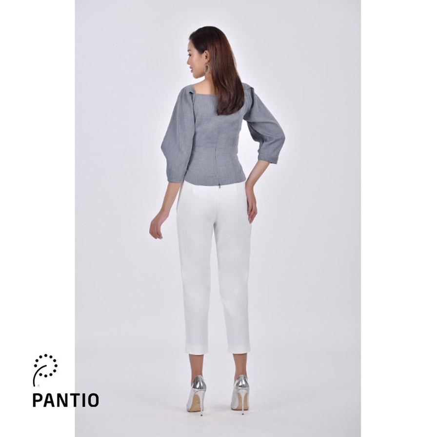 FAS32875 - Áo sơ mi thô lụa tay lỡ - PANTIO