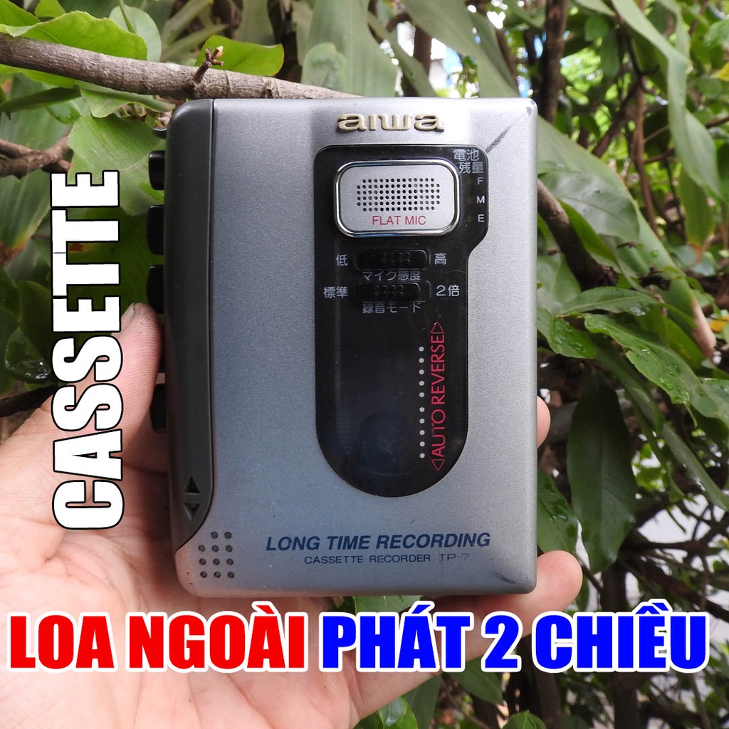 Máy nghe nhạc Cassette AIWA TP-710 loa ngoài phát băng 2 chiều kiểu máy đẹp lưới loa vuông