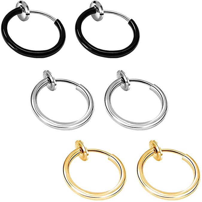 1 Khuyên Tai Tròn Phong Cách Hip Hop